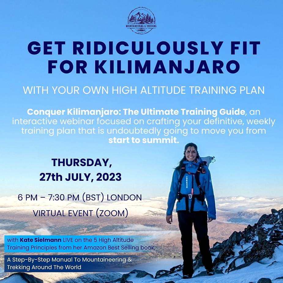 kilimanjaro training plan